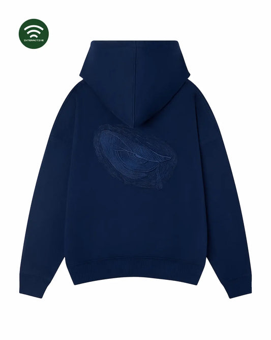 "Fallen Angel" Hoodie Navy